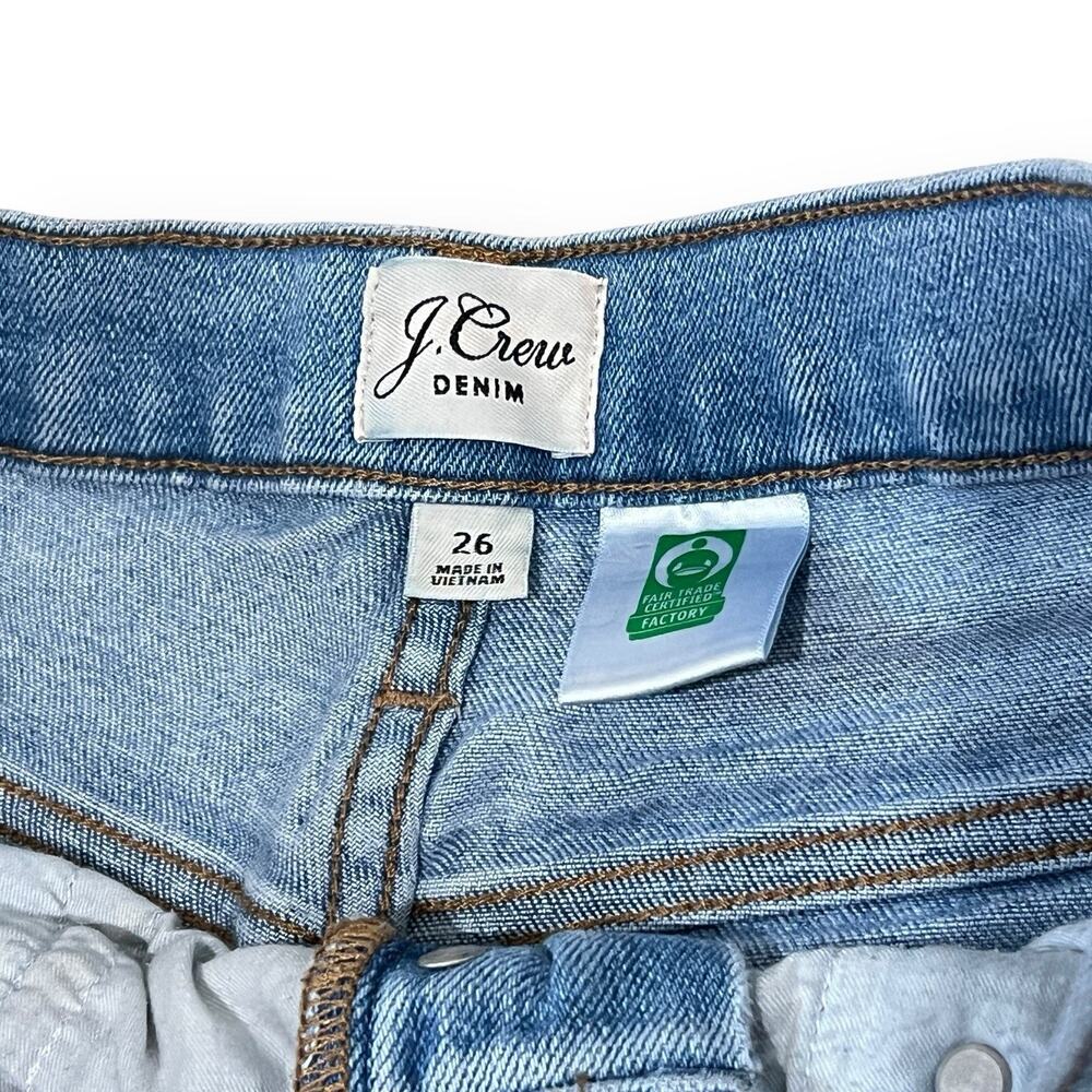 J Crew Denim Women’s 26 Billie 10” Demi Boot Crop Jeans Mid Rise Button Fly - Picture 4 of 14